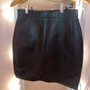 Vintage leather skirt